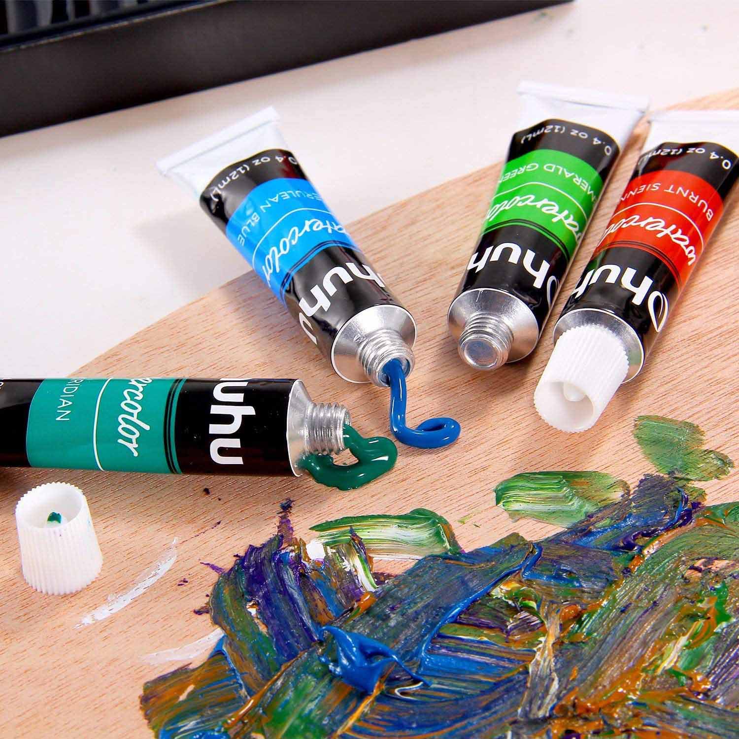 Ohuhu 24 Colors Watercolor Paint Set (Europe Only) - Image 3