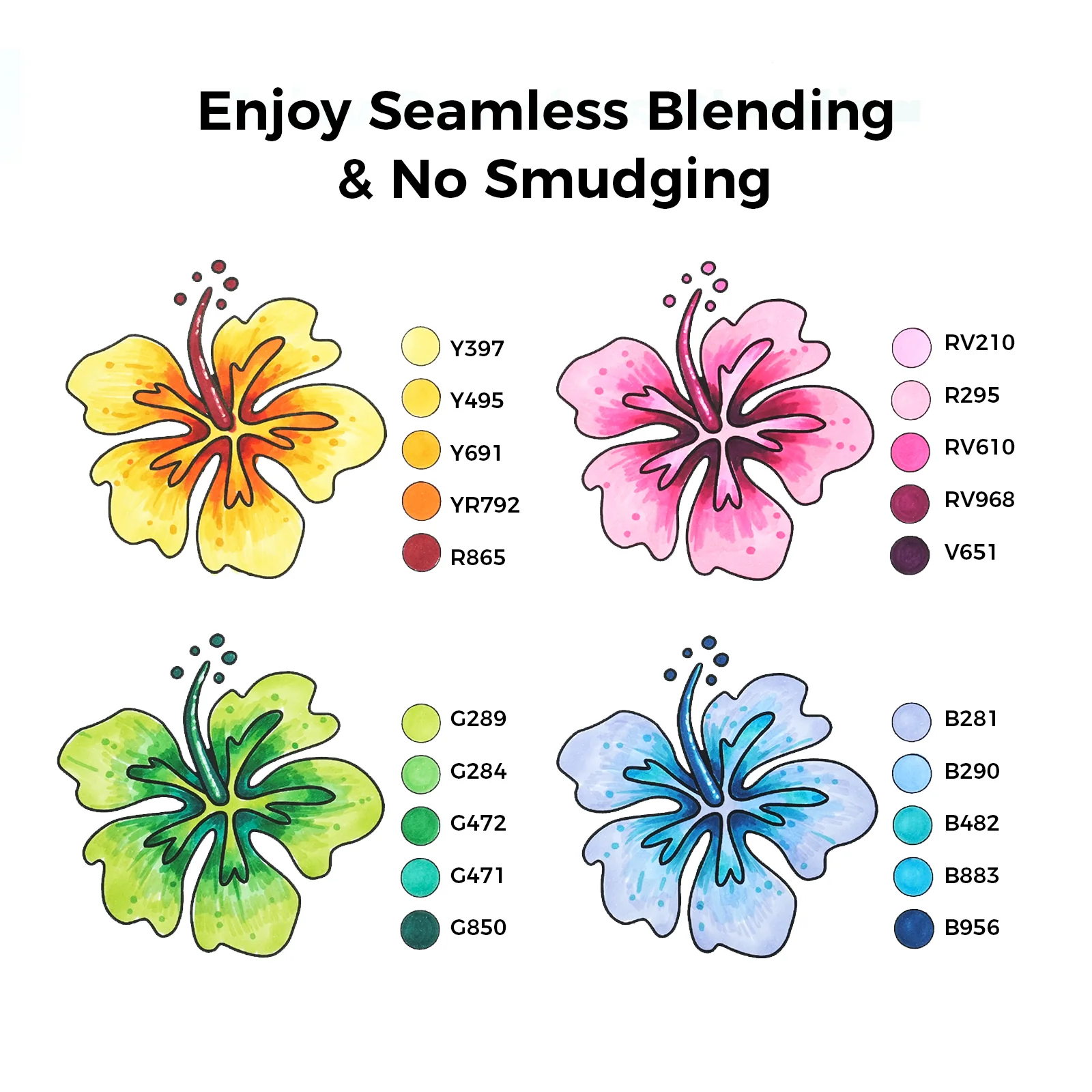 Ohuhu Oahu 40 Colors Dual Tips Alcohol Art Markers, Fine & Chisel - Image 3