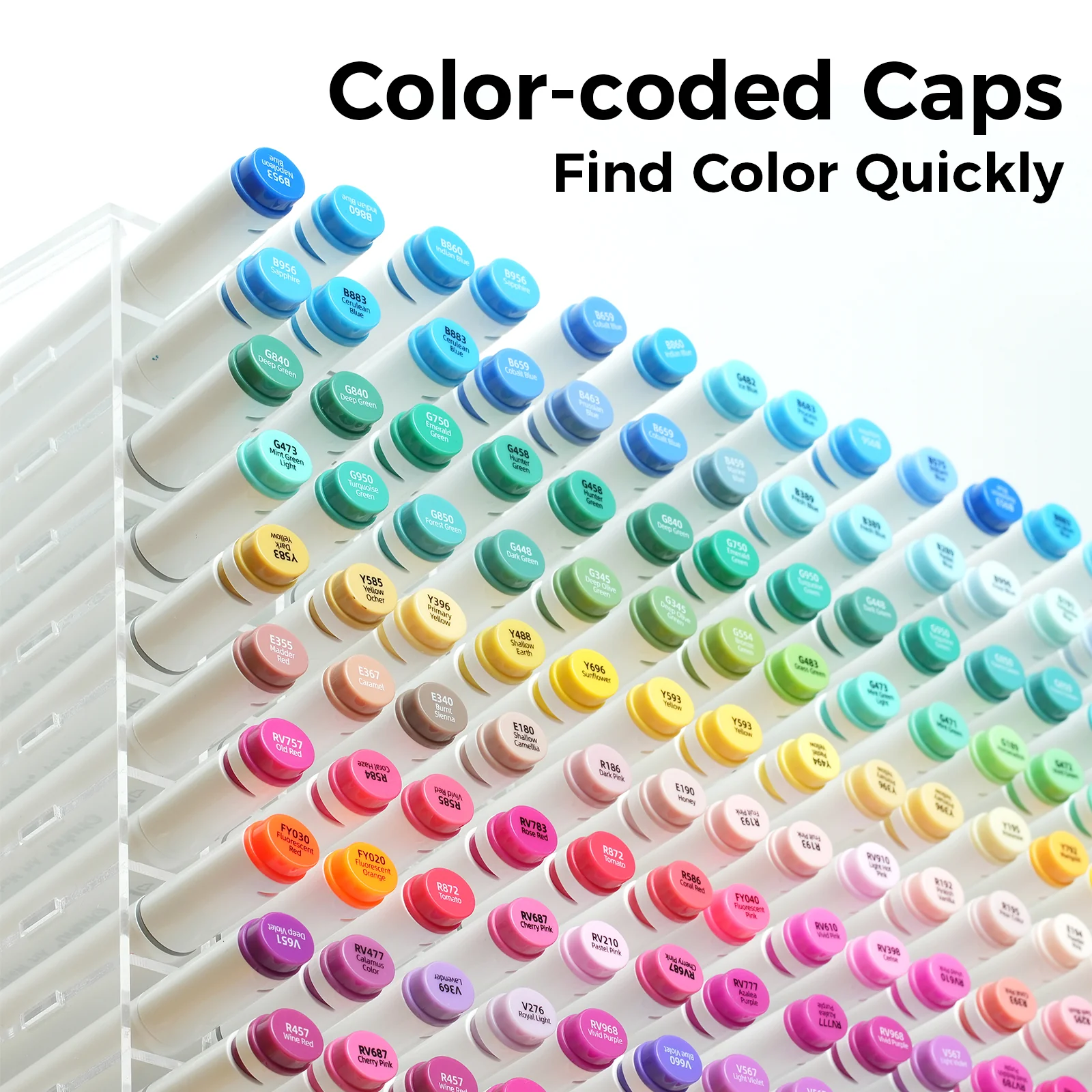 Ohuhu Oahu 40 Colors Dual Tips Alcohol Art Markers, Fine & Chisel - Image 5