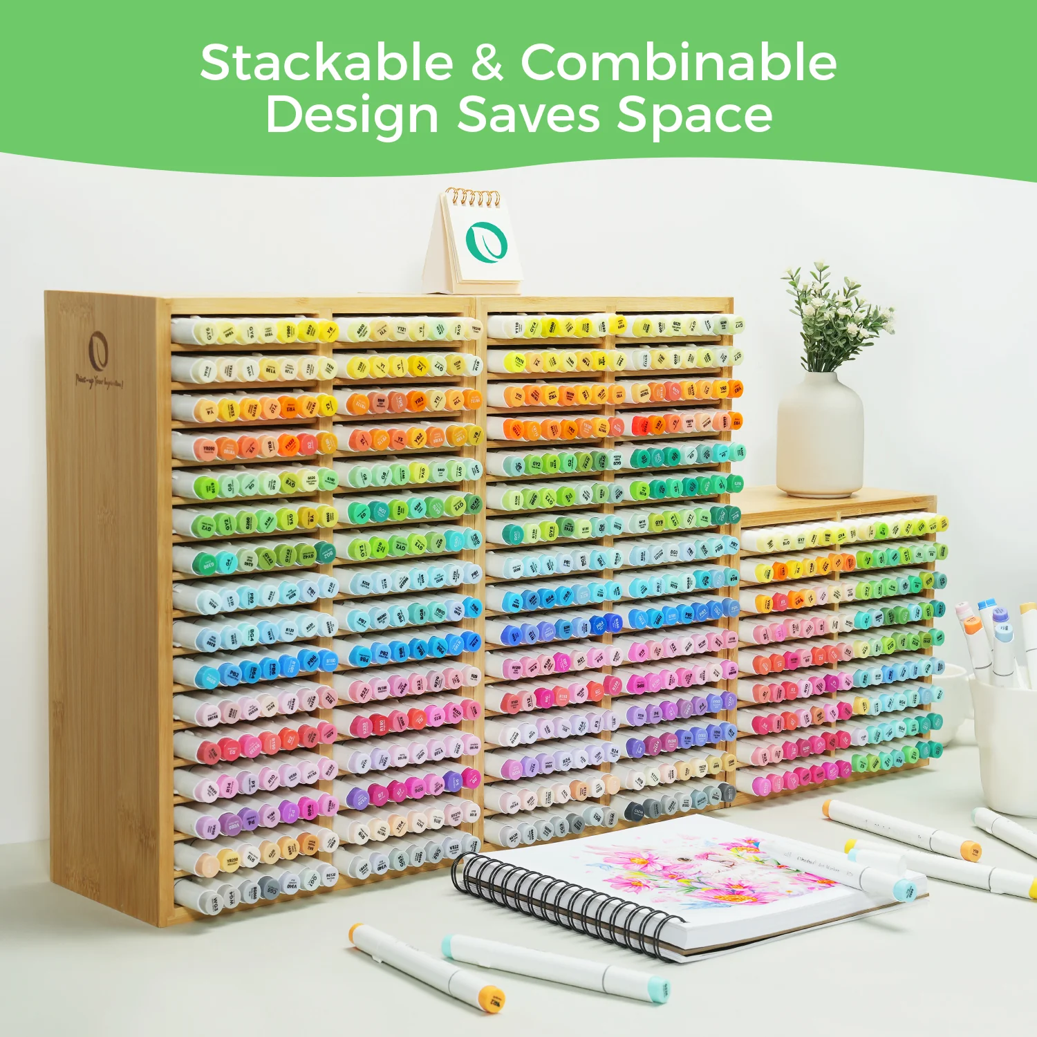 Ohuhu Bamboo Marker Organizer - Image 11