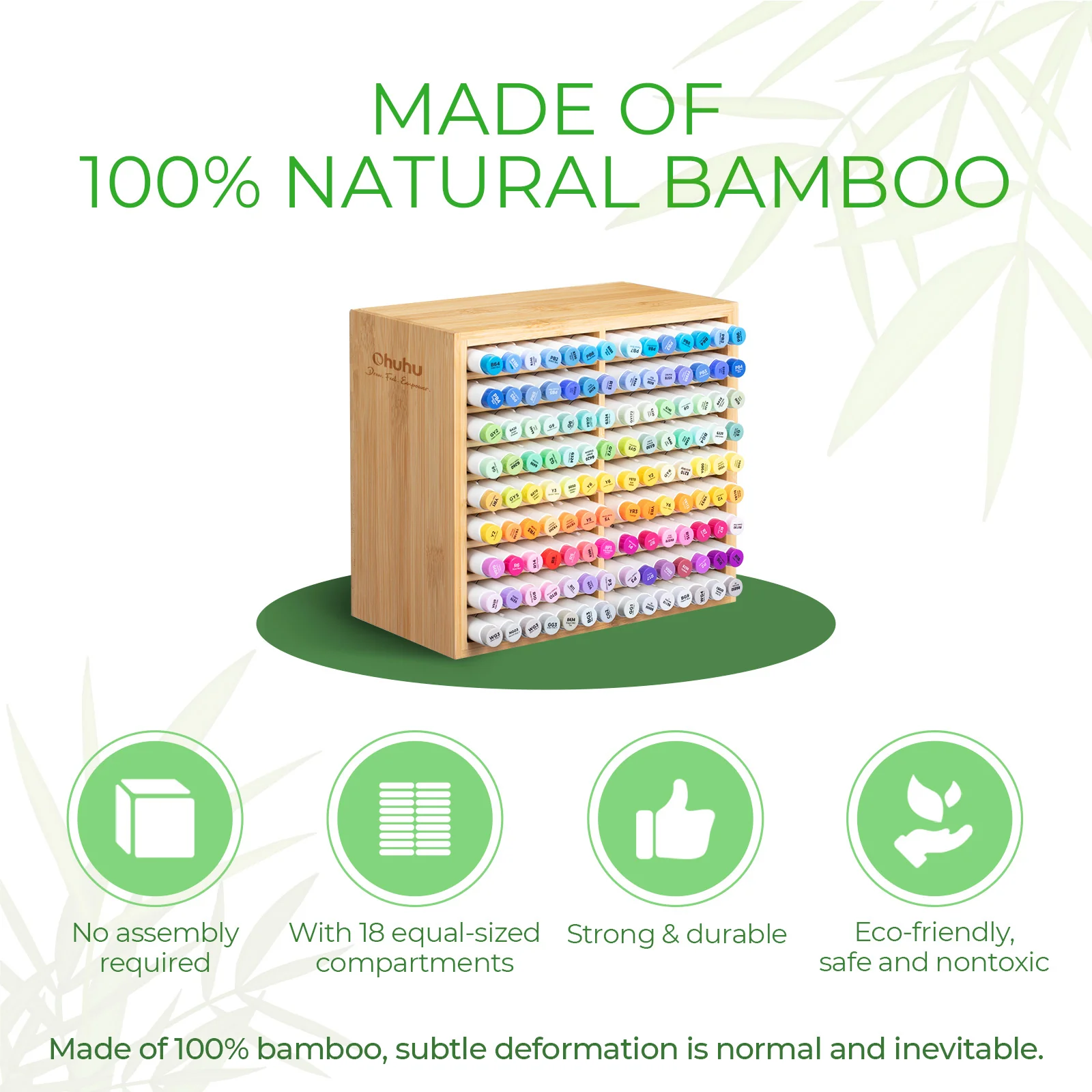Ohuhu Bamboo Marker Organizer - Image 18