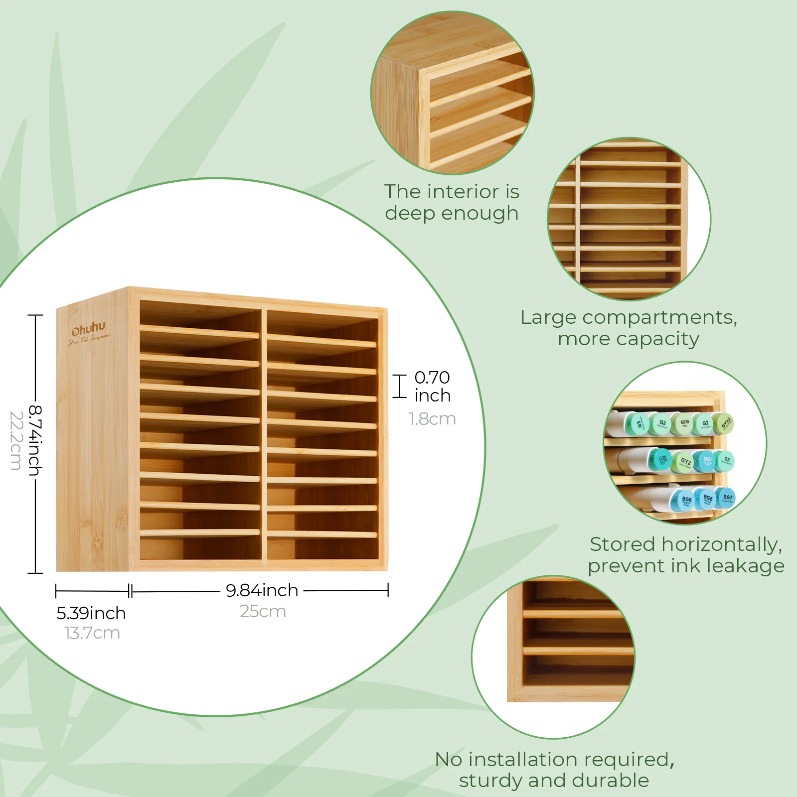 Ohuhu Bamboo Marker Organizer (Europe Only) - Image 23