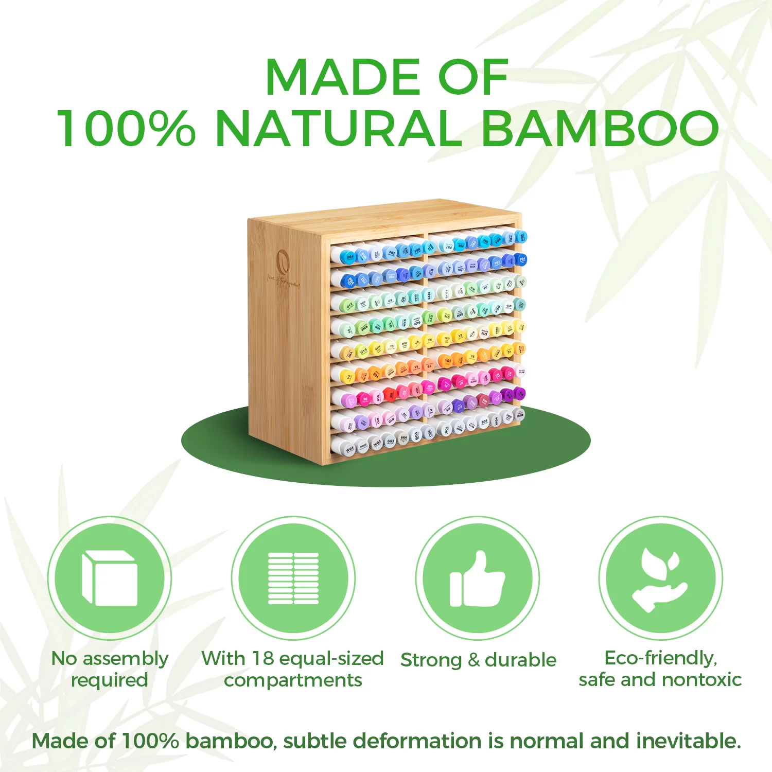 Ohuhu Bamboo Marker Organizer (Mexico Exclusive) - Image 3