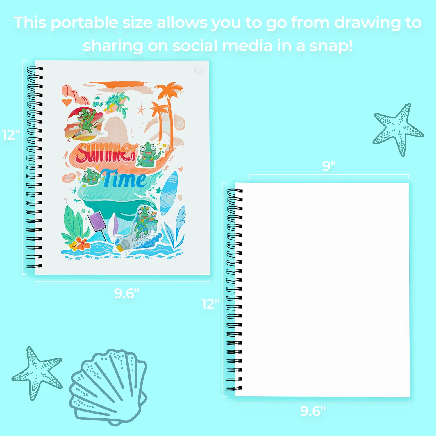 Ohuhu Bleedproof Double-Sided Marker Pad, Spiral-Bound - Image 25