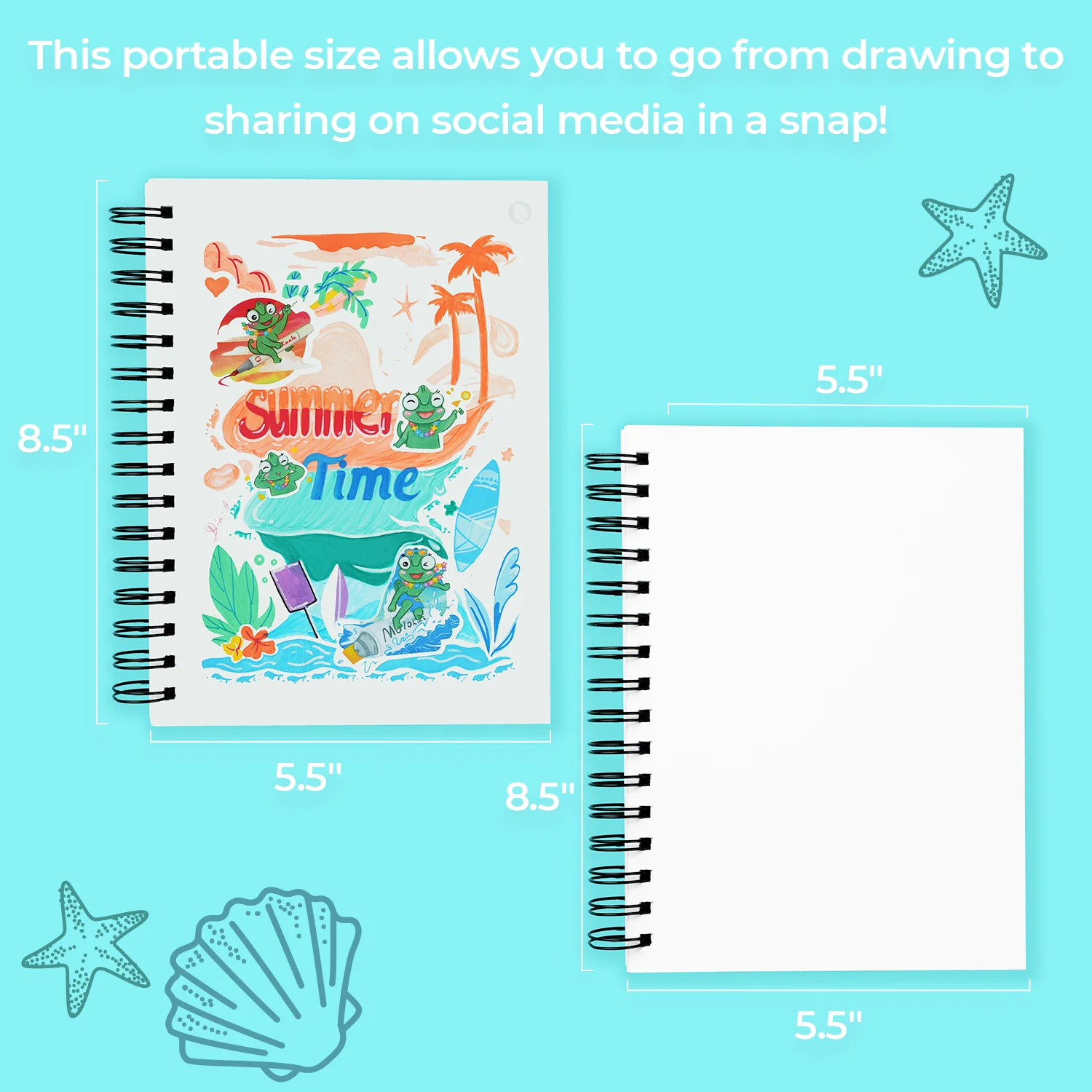 Ohuhu Bleedproof Double-Sided Marker Pad, Spiral-Bound - Image 27