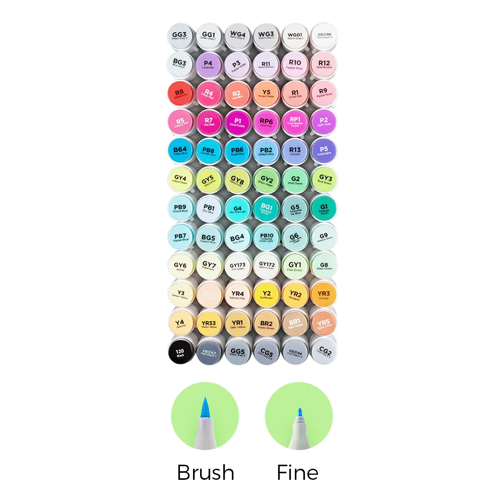 Ohuhu Honolulu Brush Markers - Large Set - Image 12