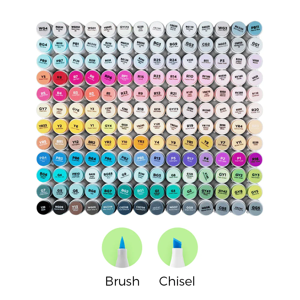 Ohuhu Honolulu Brush Markers - Large Set - Image 4
