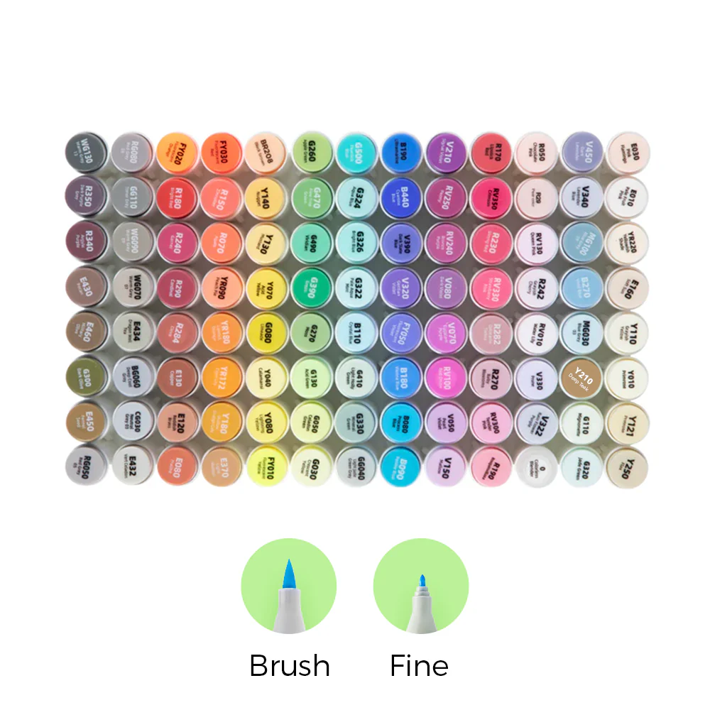 Ohuhu Honolulu Brush Markers - Large Set - Image 62