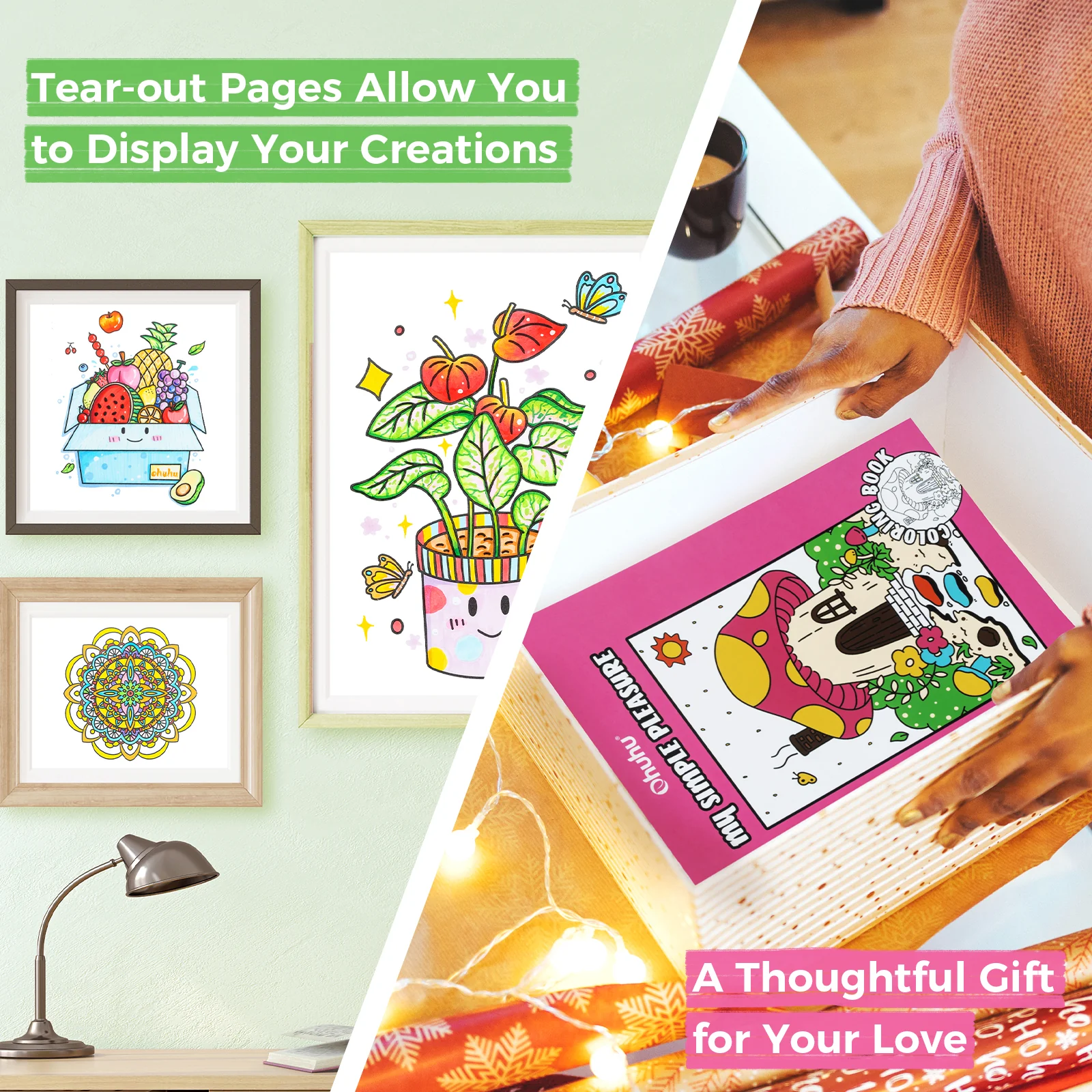 Ohuhu Double-Sided Bleedproof Coloring Book - Image 2