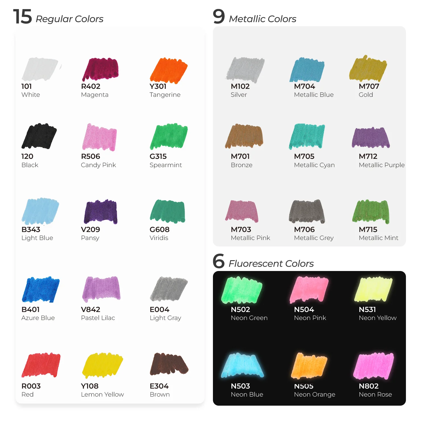 Ohuhu Dual Nib Waterproof Acrylic Pen 30 Colors (Mexico Domestic Shipping) - Image 7