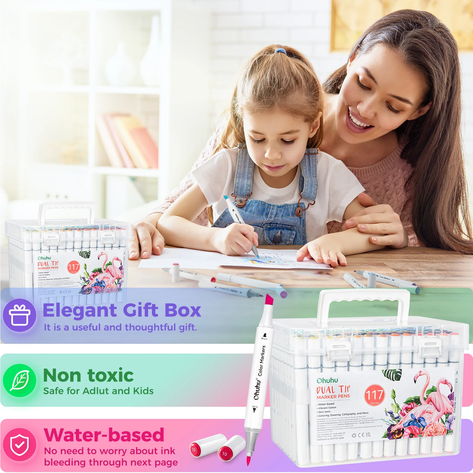 Ohuhu Dual Tips Water-Based Art Markers - Image 10