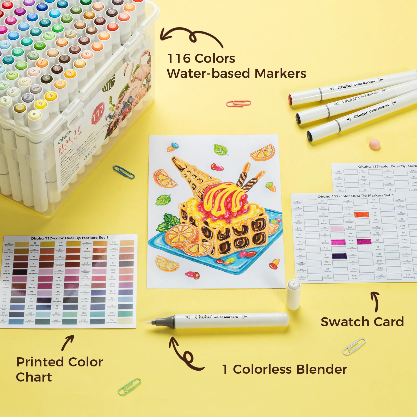 Ohuhu Dual Tips Water-Based Art Markers - Image 13