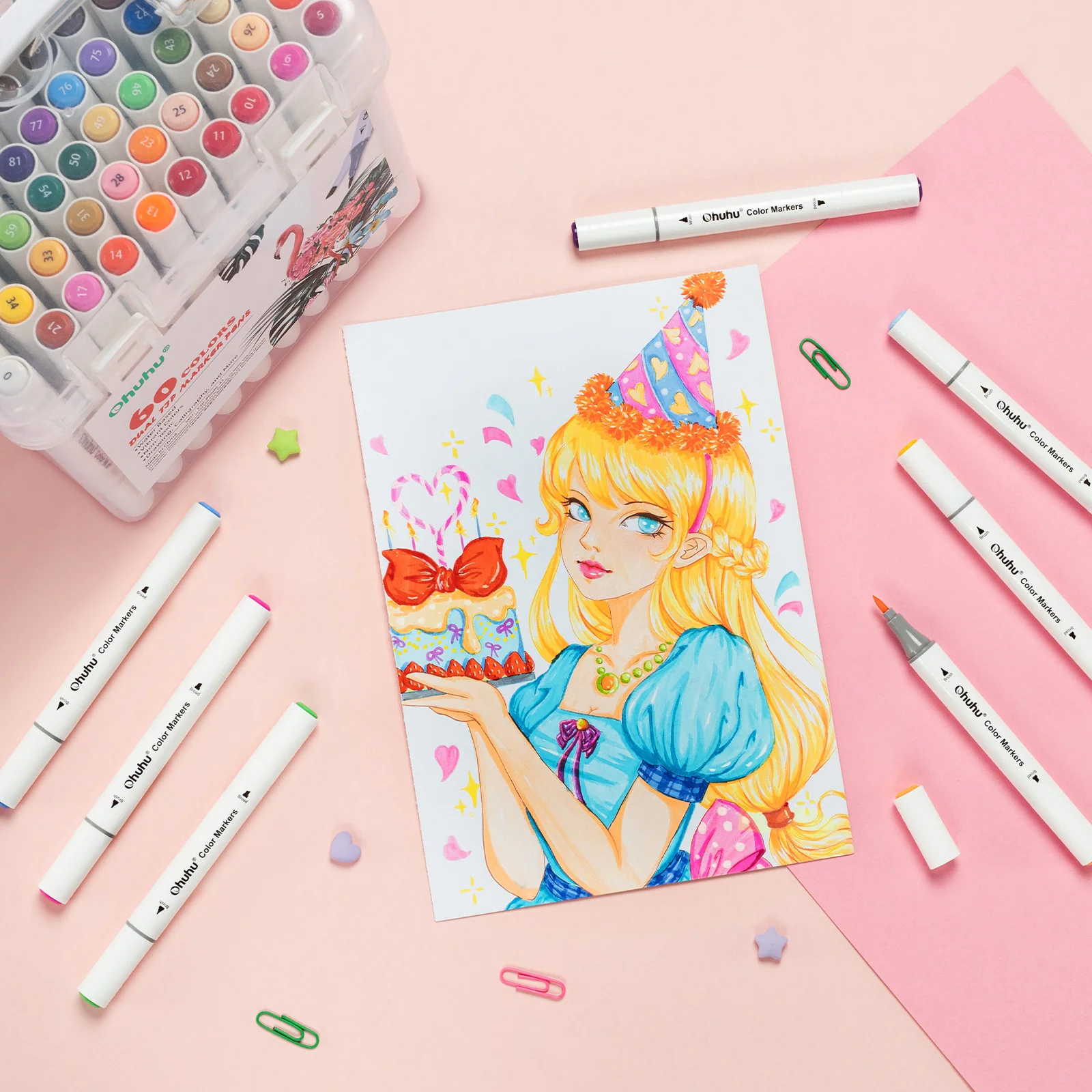 Ohuhu Dual Tips Water-Based Art Markers - Image 15
