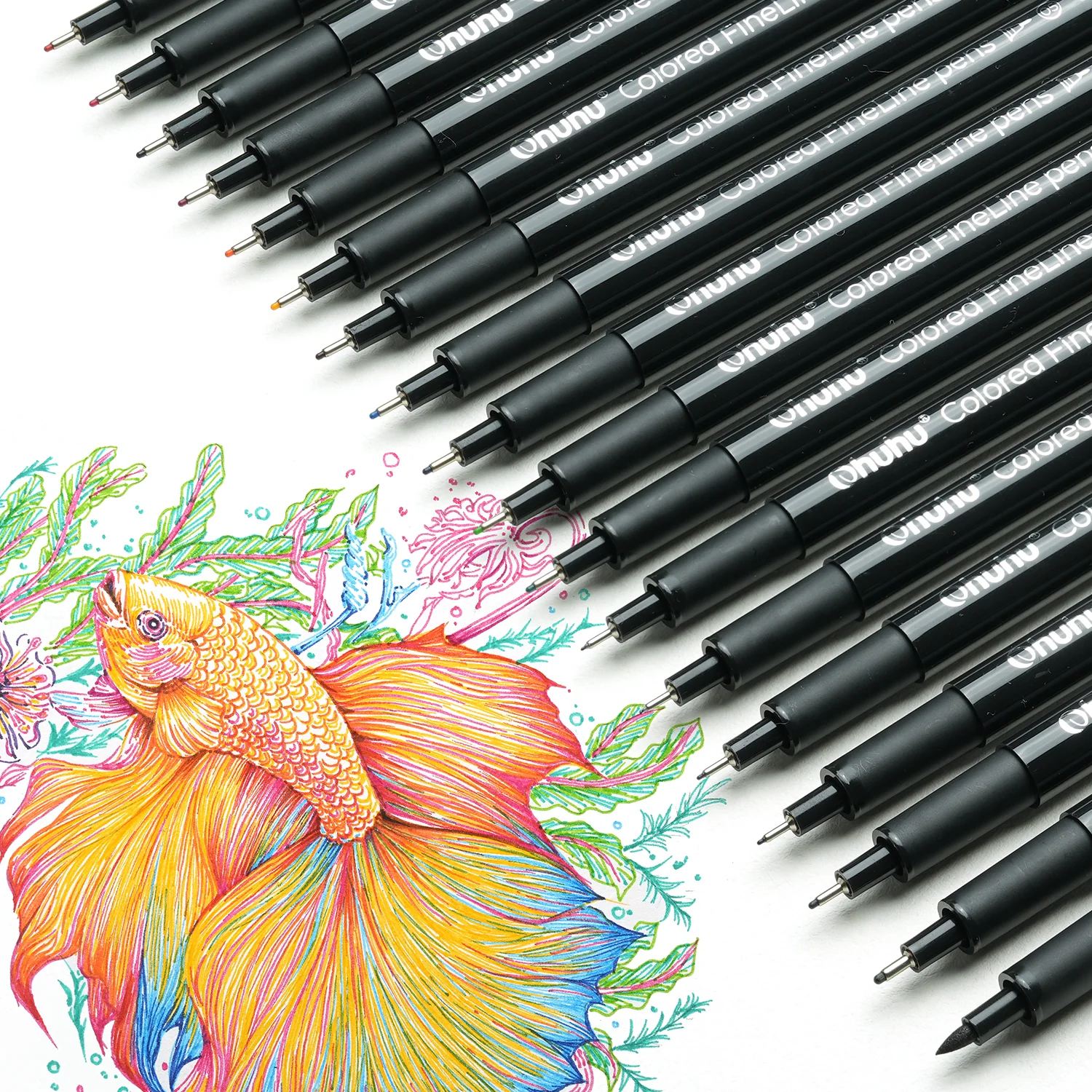 Ohuhu Hana Highway Fineliner Drawing Pens,18 Pack - Image 7