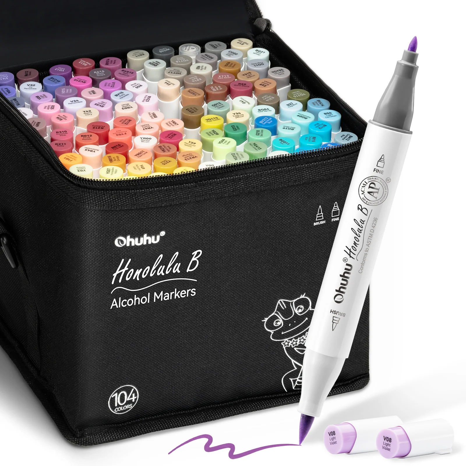 Ohuhu Honolulu Brush Markers - Large Set - Image 74