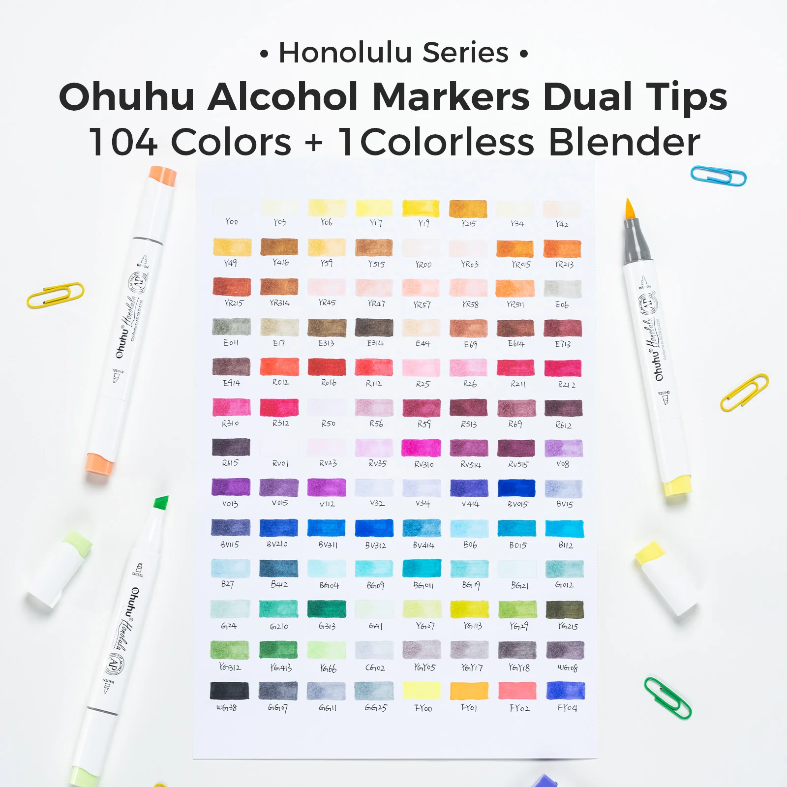 Ohuhu Honolulu Brush Markers - Large Set - Image 72