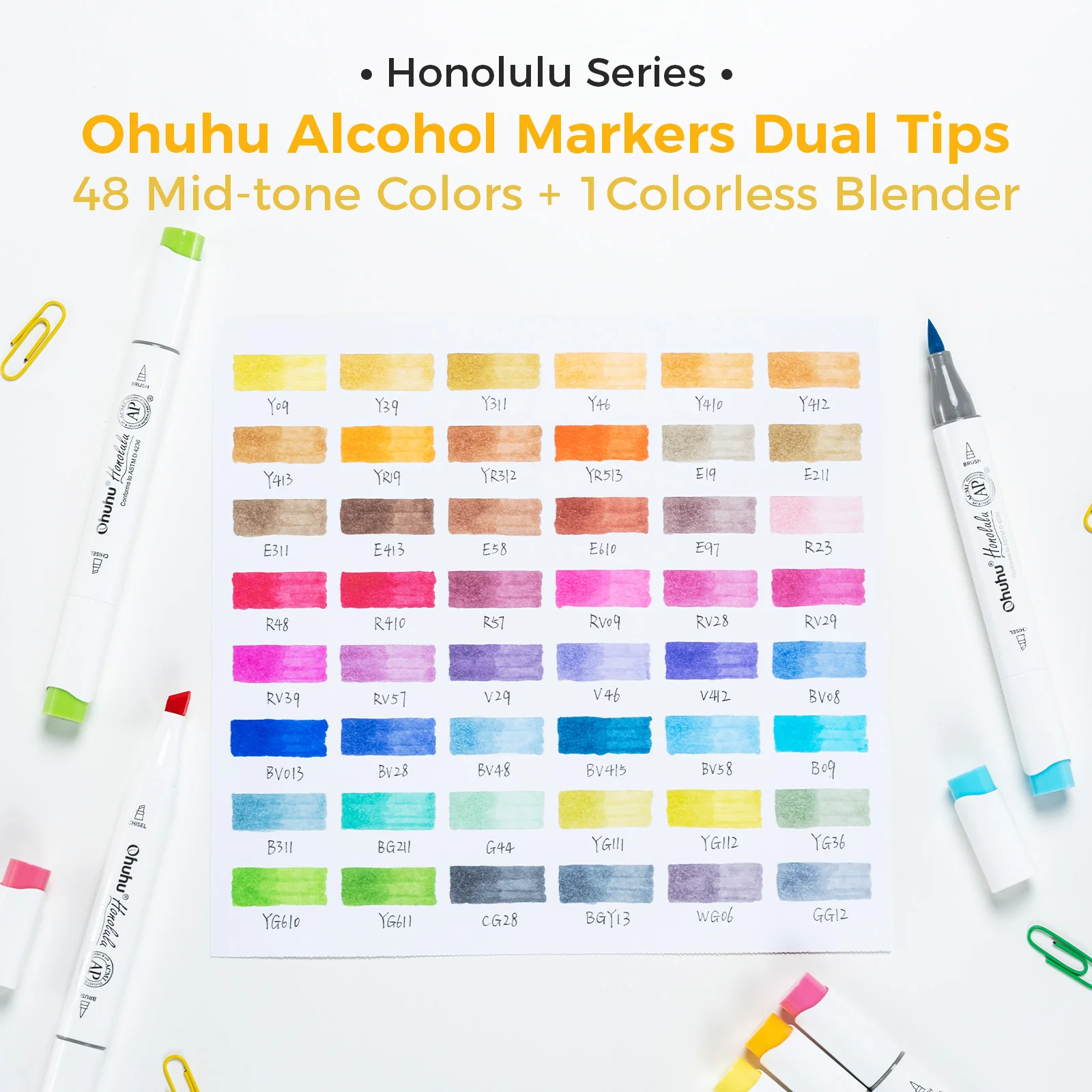 Ohuhu Honolulu Brush Markers - Small Set - Image 74