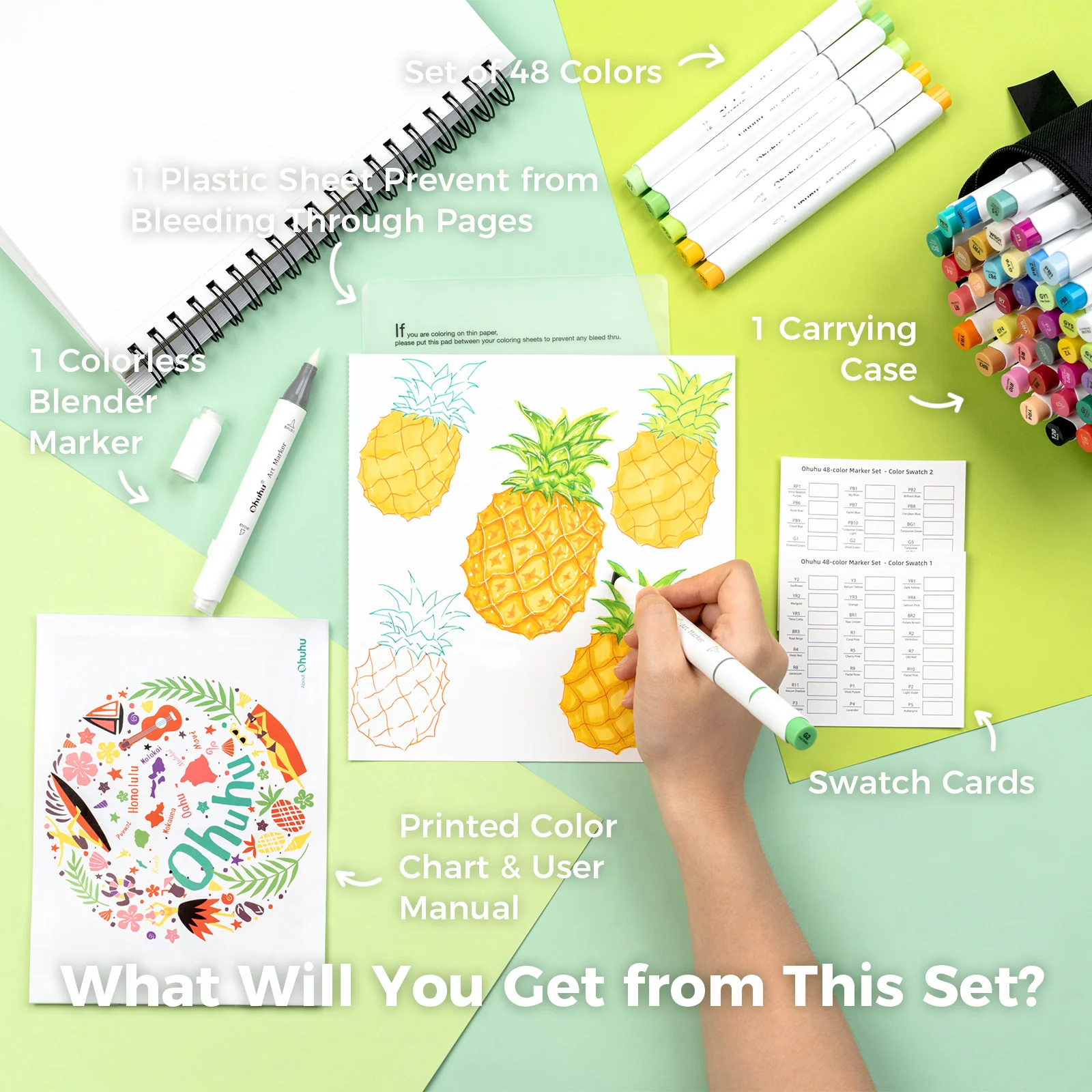 Ohuhu Honolulu Brush Markers - Small Set - Image 9