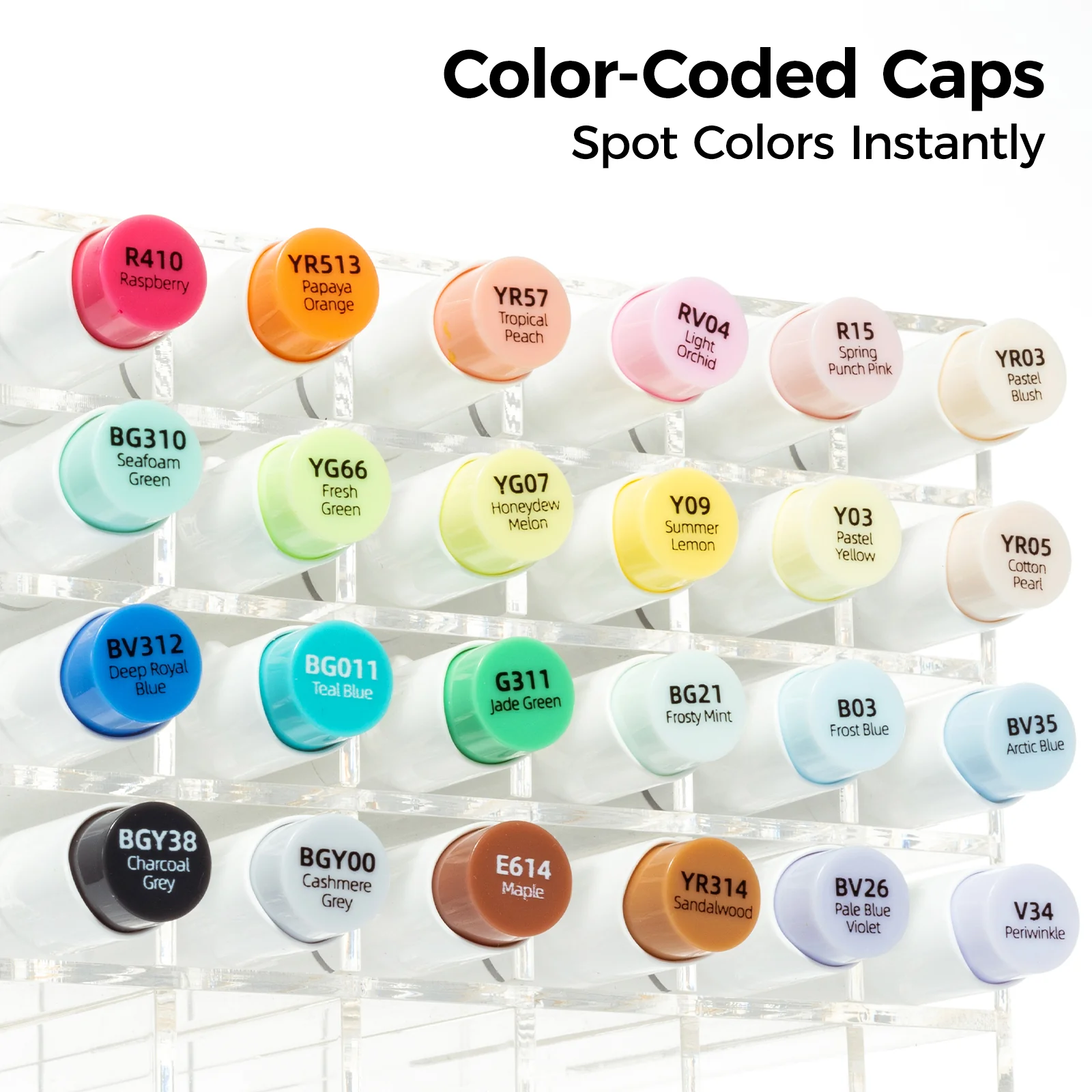 Ohuhu Honolulu Plus Series Supreme Rubber Brush Tip Markers - Image 9