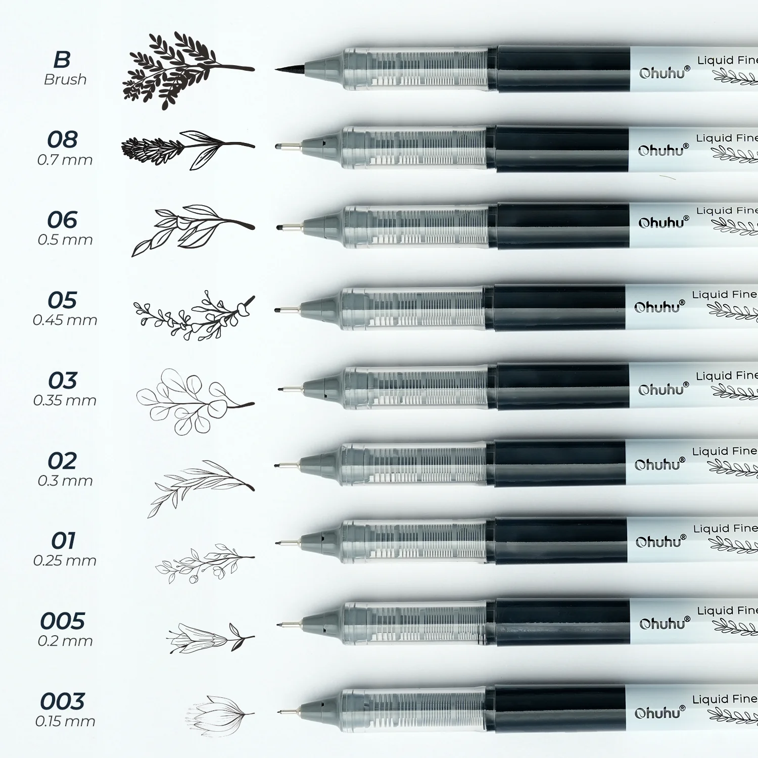 Ohuhu Kohala Liquid Fineliner Drawing Pens,9 Pack - Image 5