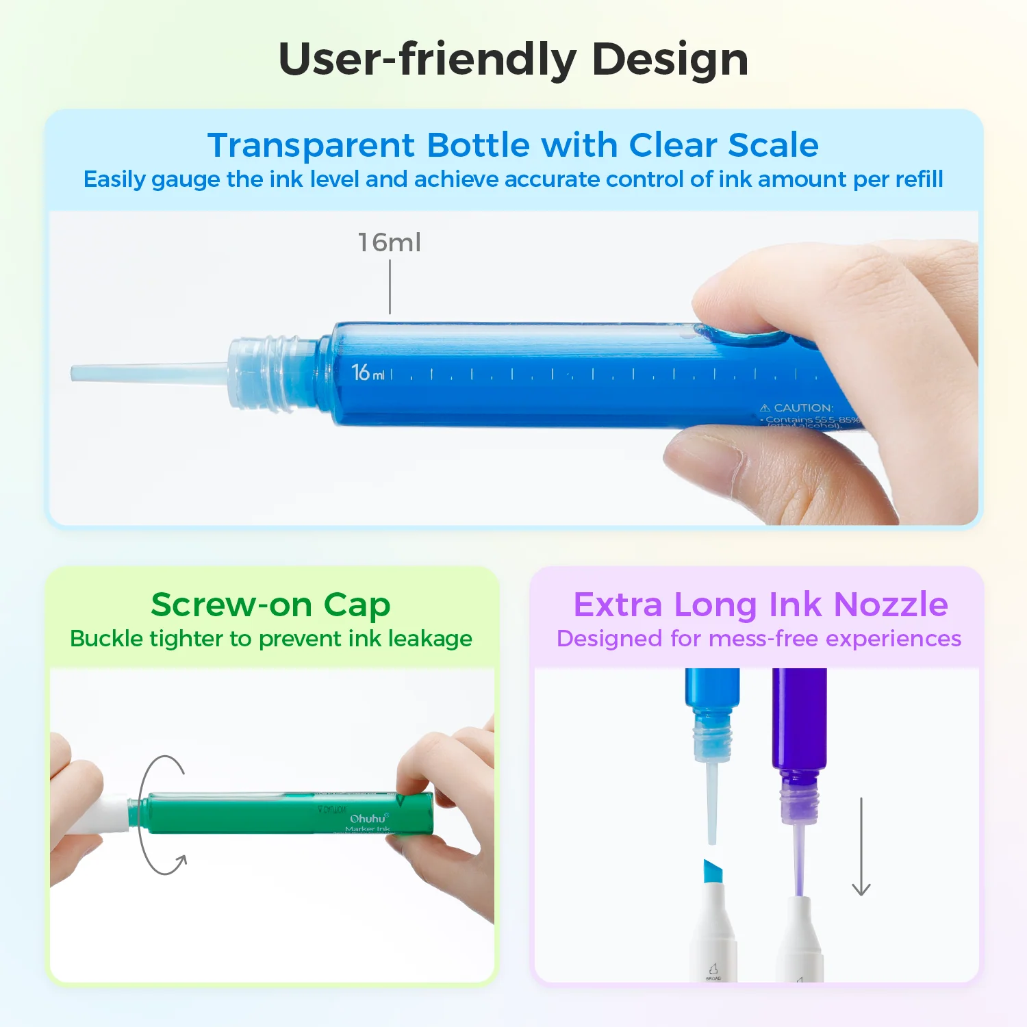 Ohuhu Marker Ink YR314 / E260 Refill for Alcohol marker - Image 3
