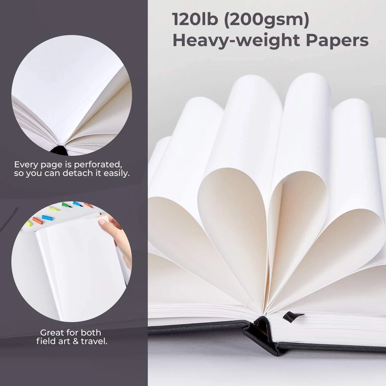 Ohuhu Marker Pads Art Sketchbooks for Markers, 2 Pack - Image 4