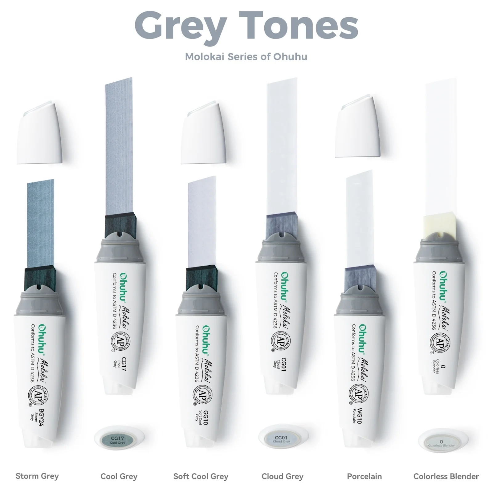 Ohuhu Molokai Four Tones Extra-wide Tip Alcohol Art Markers(Ships from Asia Warehouse) - Image 8