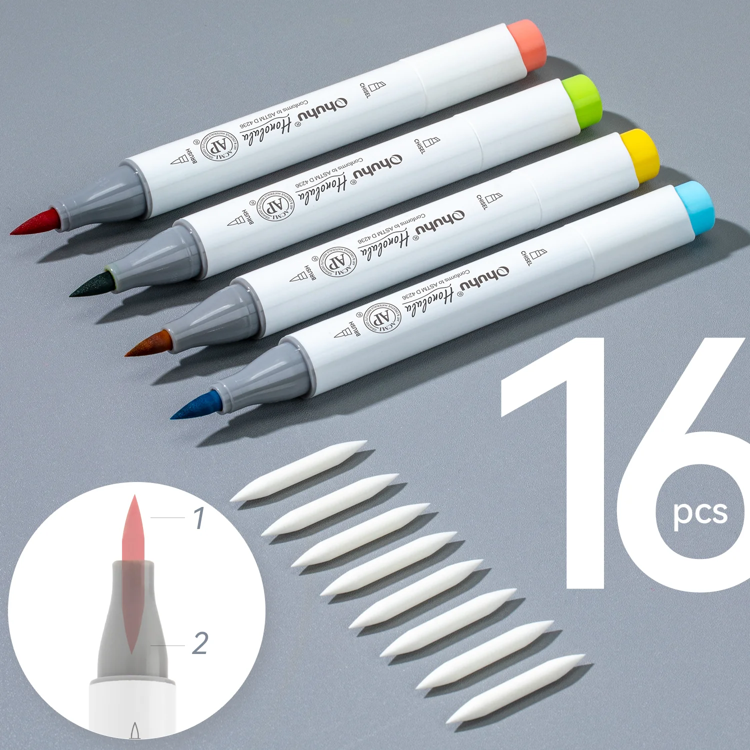 Ohuhu Replacement Brush Nibs Of Honolulu & Honolulu B Series - Image 9