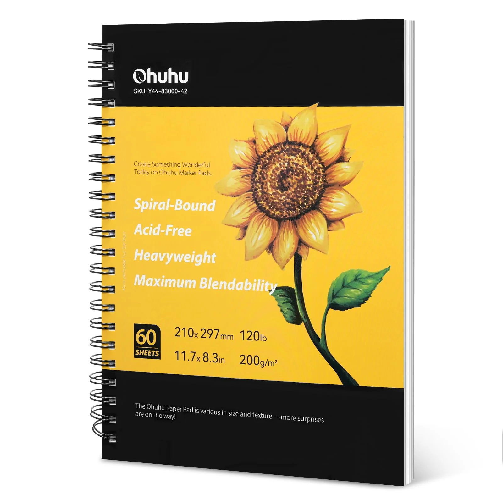 Ohuhu Spiral-Bound Marker Pad for Alcohol Markers - Image 9