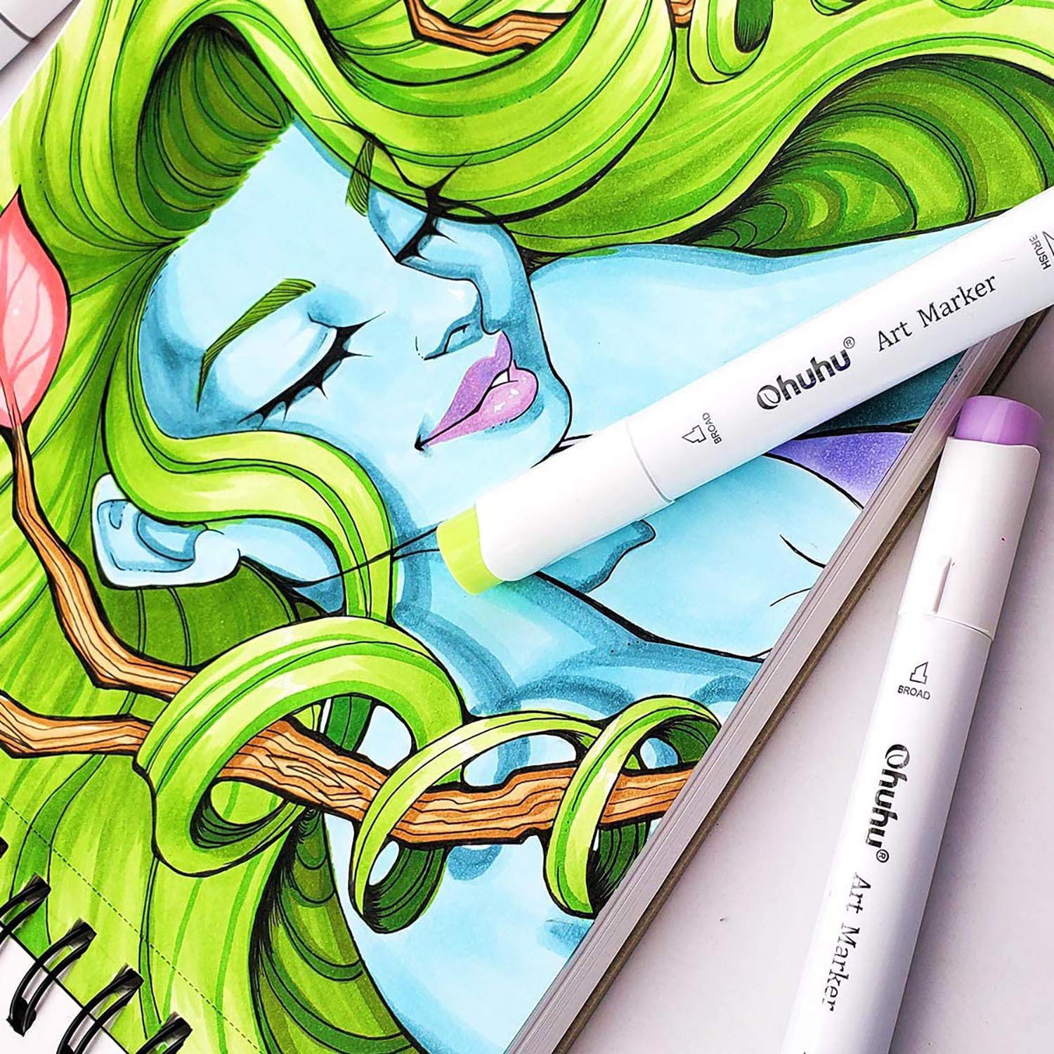 Ohuhu Spiral-Bound Marker Pad for Alcohol Markers (Australia Domestic Shipping) - Image 6