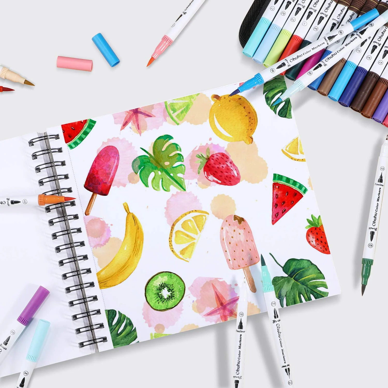 Ohuhu Spiral-Bound Marker Pad for Alcohol Markers (Australia Domestic Shipping) - Image 7
