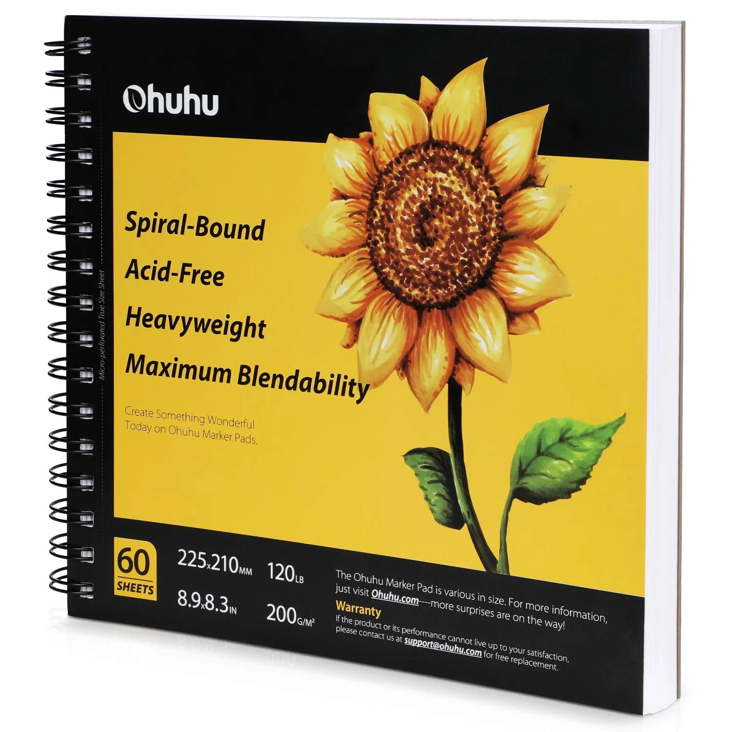 Ohuhu Spiral-Bound Marker Pad for Alcohol Markers (Europe Only) - Image 2