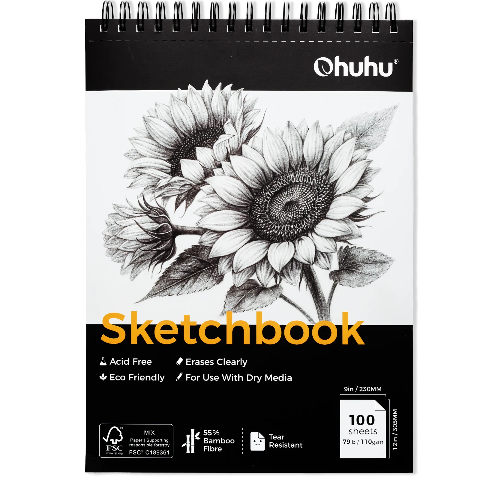 Ohuhu Tear Resistant Bamboo Fiber Drawing Sketchbook - Image 10