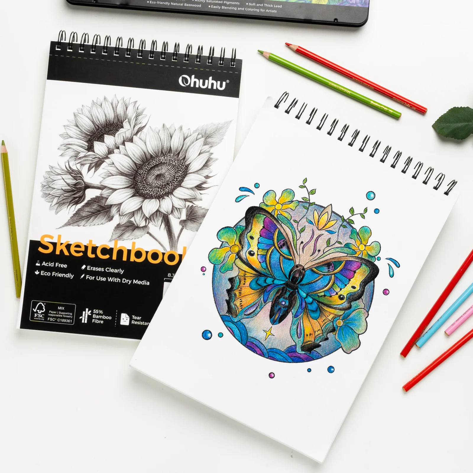 Ohuhu Tear Resistant Bamboo Fiber Drawing Sketchbook - Image 6