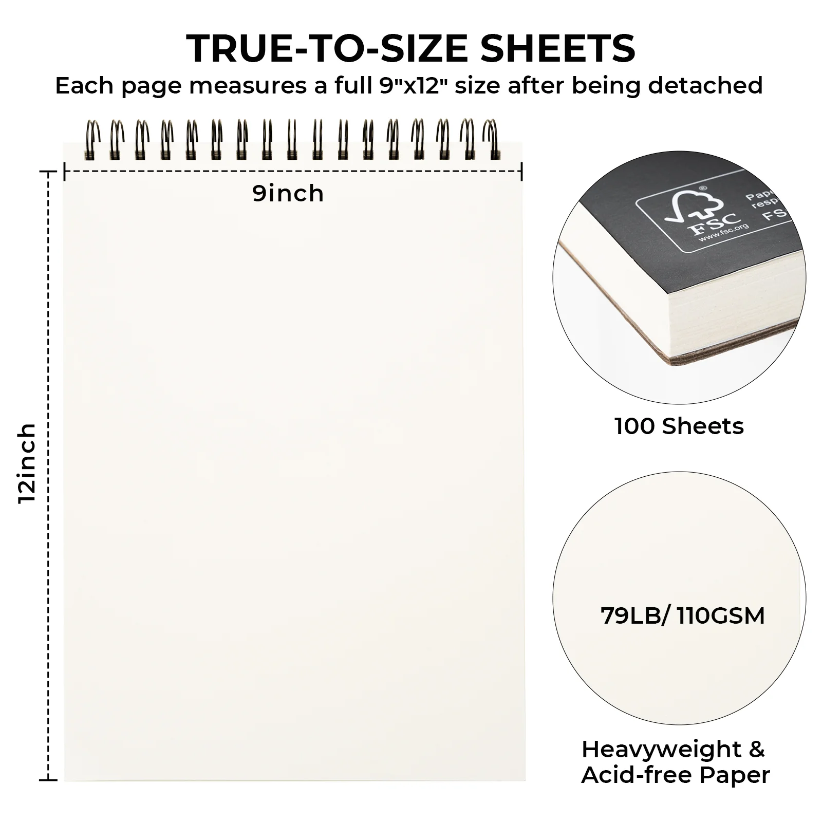 Ohuhu Tear Resistant Bamboo Fiber Drawing Sketchbook - Image 8