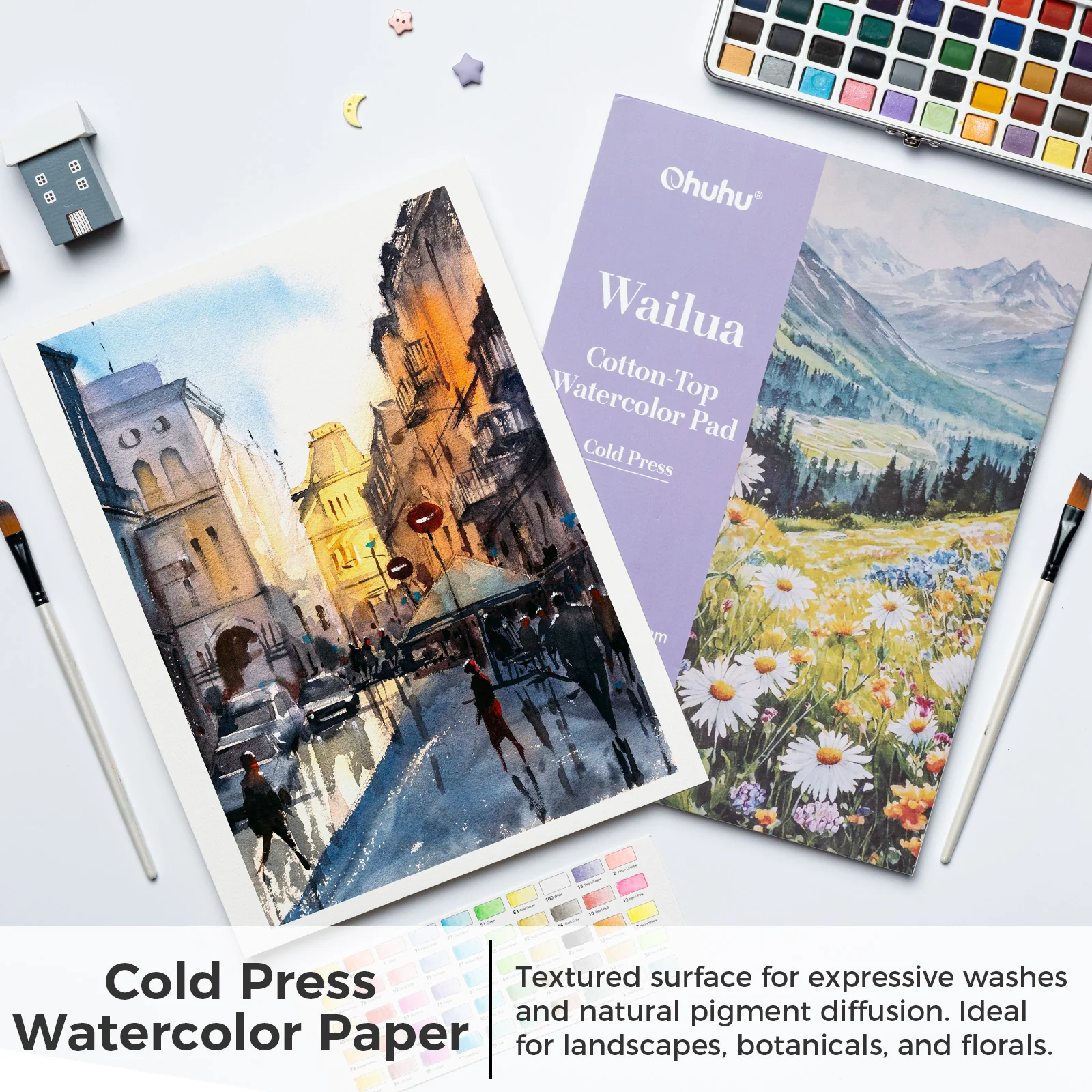 Ohuhu Wailua Cotton-Top Watercolor Pad - Image 12