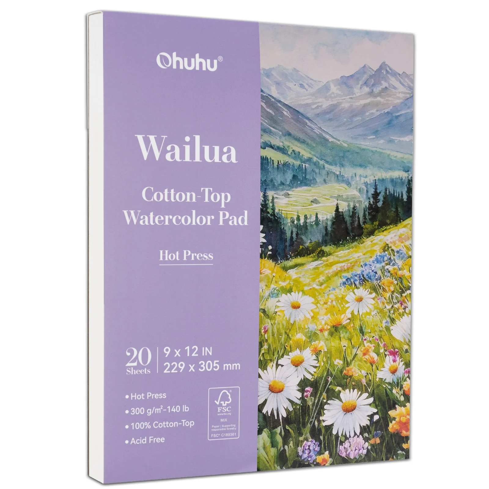 Ohuhu Wailua Cotton-Top Watercolor Pad - Image 14