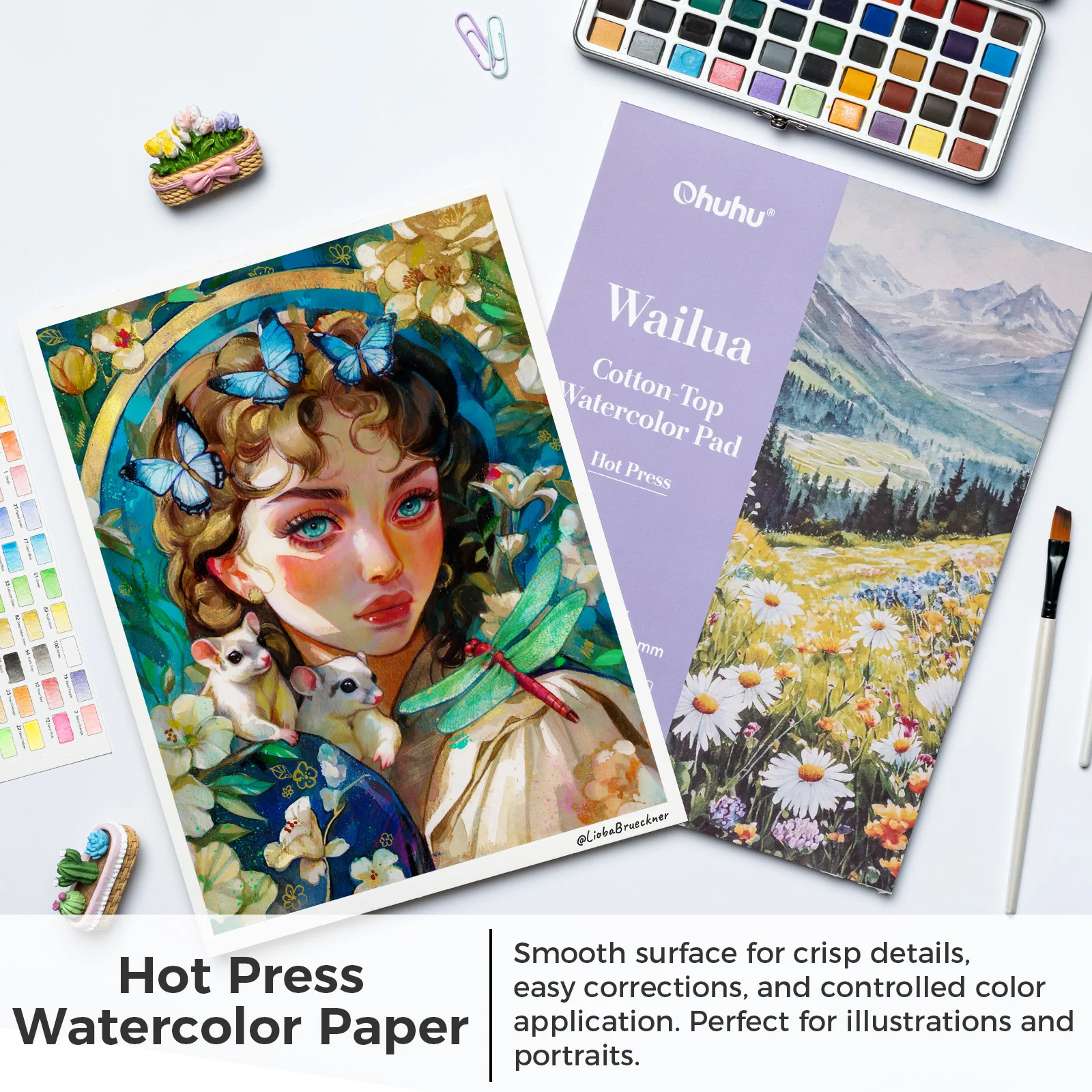 Ohuhu Wailua Cotton-Top Watercolor Pad - Image 24