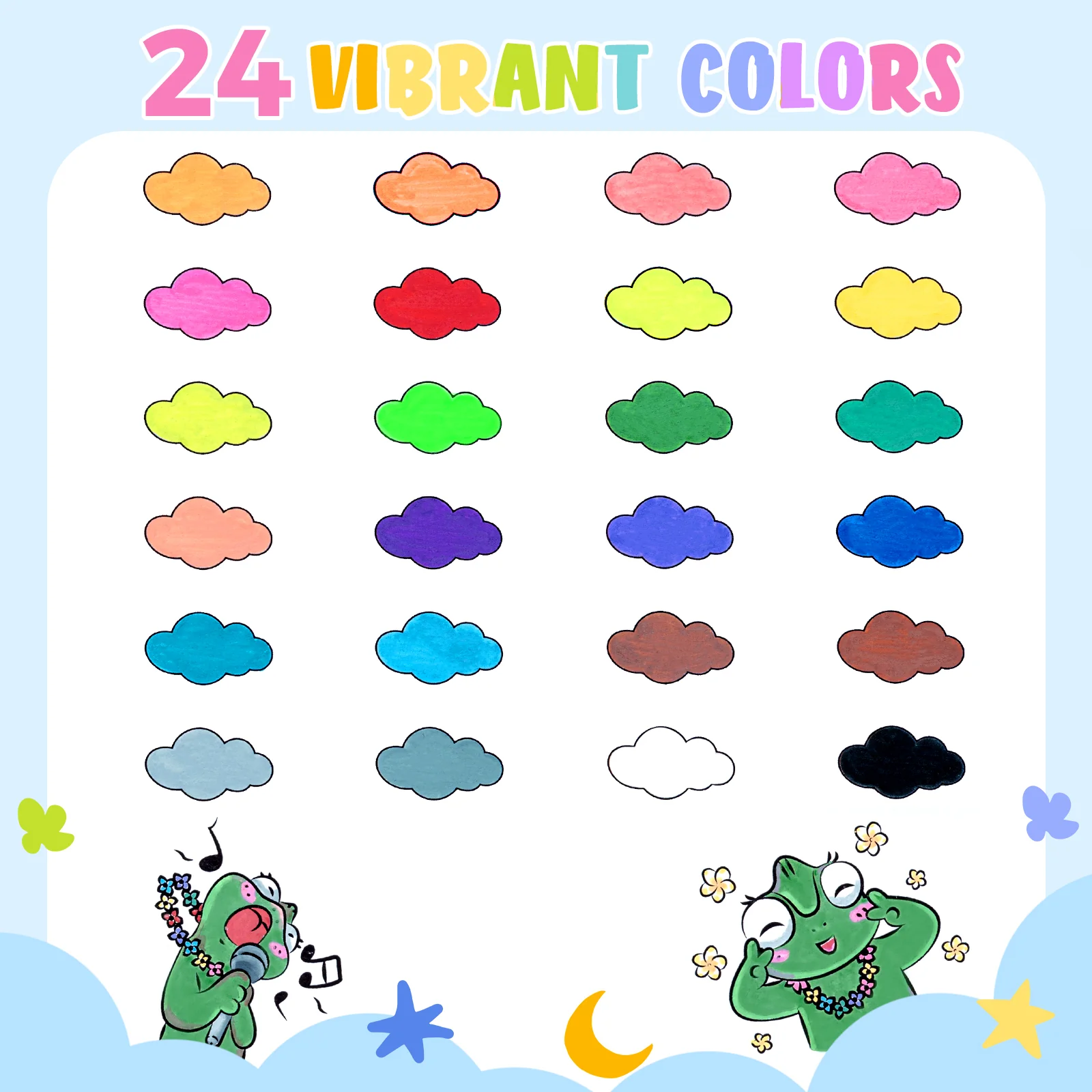 Ohuhu Washable Acrylic Paint Markers for Kids Bullet Tip - Image 6