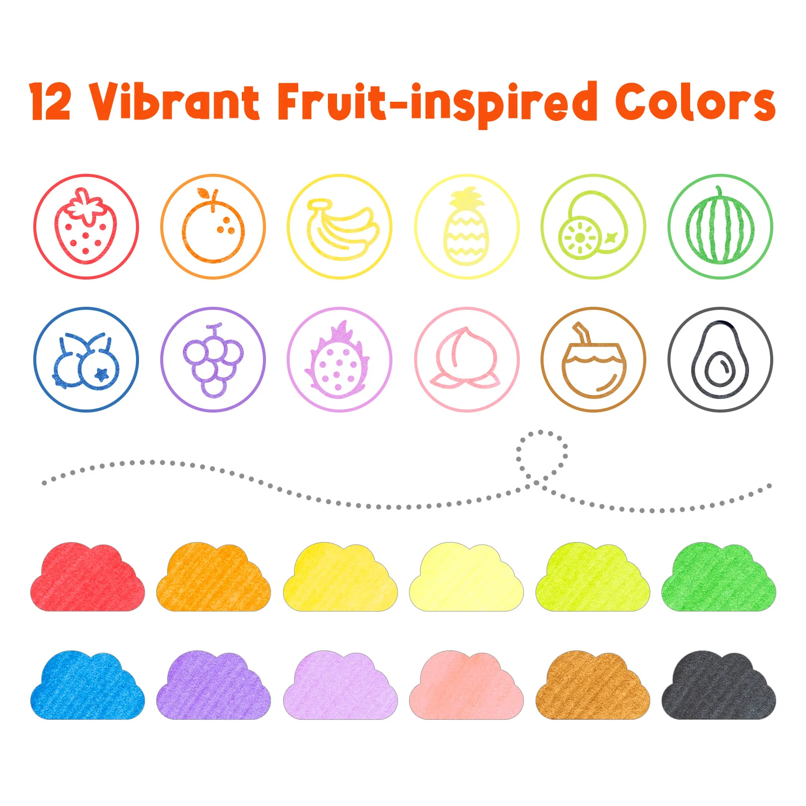 Ohuhu Washable Stamper Kids Dual Tips Water-based Markers - Image 5